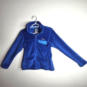 Patagonia - Women's Synchilla Polartec Bright Blue Jacket - Size Small